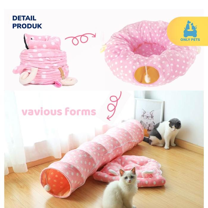 30c39e916bfc4619ab5d0b957cd918fb~tplv-o3syd03w52-resize-jpeg_700_0 ONLY PETS Terowongan Kucing Lucu Ekonomis Berkualitas - Cat Tunnel Mainan Kucing