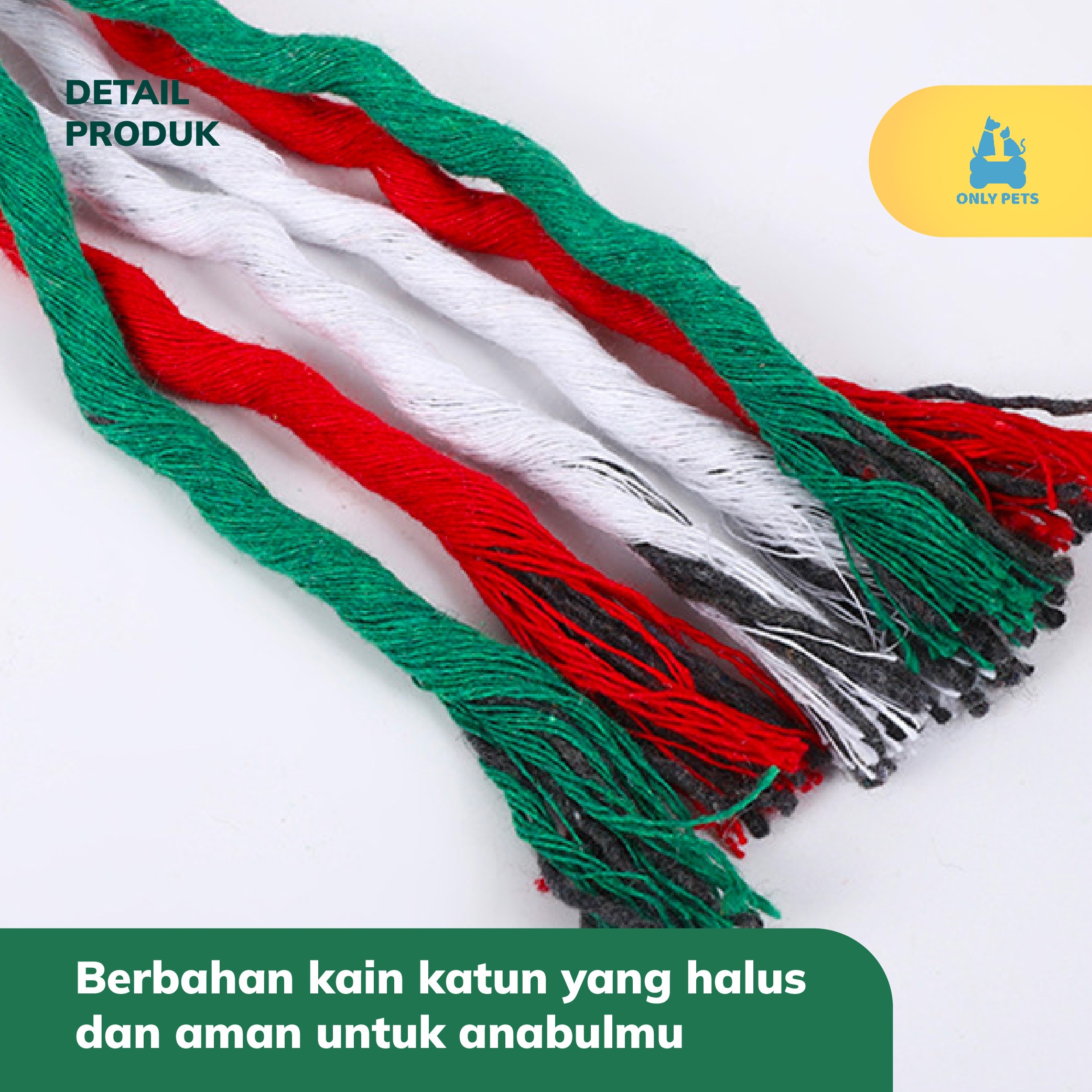 ONLY PETS Dog Christmas Chewing Doll Mainan Gigitan Anjing Edisi Natal