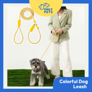 ONLY PETS Tali Latihan Tuntun Anjing Warna-Warni dengan Pelindung Leher Colorful Training Dog Leash Walking Rope