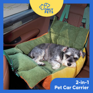 ONLY PETS Tempat Tidur Praktis 2-dalam-1 untuk di Mobil dan Tas Pembawa Anabul Anjing Kucing 2-in-1 Pet Car Carrier Bed and Travel Seat Cushion Dog Cat