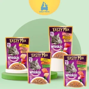 WHISKAS Pouch Tasty Mix Wet Food 70gr Makanan Kucing Basah