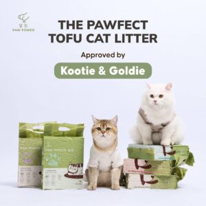 Paw Power x Kootie & Goldie Exclusive Collaboration Tofu Cat Litter Fast Clumping 7L - Pasir Kucing Gumpal Soya