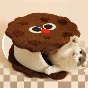 ONLY PETS Kasur Kucing Anjing Bentuk Kue Chocolate Cookie Pet House