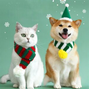 ONLY PETS Christmas Knit Scarf Syal Rajut Anjing Kucing Edisi Natal
