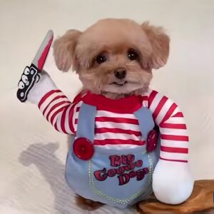 ONLY PETS Kostum Boneka Seram Anjing Kucing Tema Halloween Cat Dog Chucky Costume