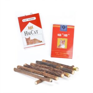ONLY PETS Gigitan Kucing Catnip Batang Cigarette Wood Stick Chewing Toy