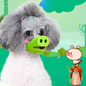 ONLY PETS Penutup Mulut Anjing Lucu Piggy Muzzle Anti Bite and Bark