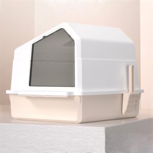 ONLY PETS Cat Litter Box Toilet Kucing Bentuk Rumah Lucu 3 Mode Pakai