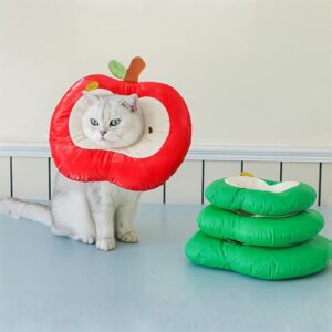 ONLY PETS Kalung Bantal Pelindung Bentuk Apel Anjing Kucing Pet Apple Recovery Anti-Licking Collar