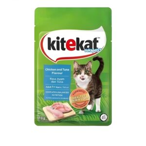 Kitekat Cat Wet Food Pouch Makanan Kucing Basah Adult Kitten 70gr