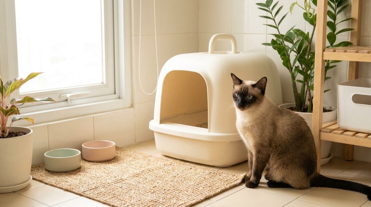 Cara Mengurangi Bau Litter Box di Rumah.