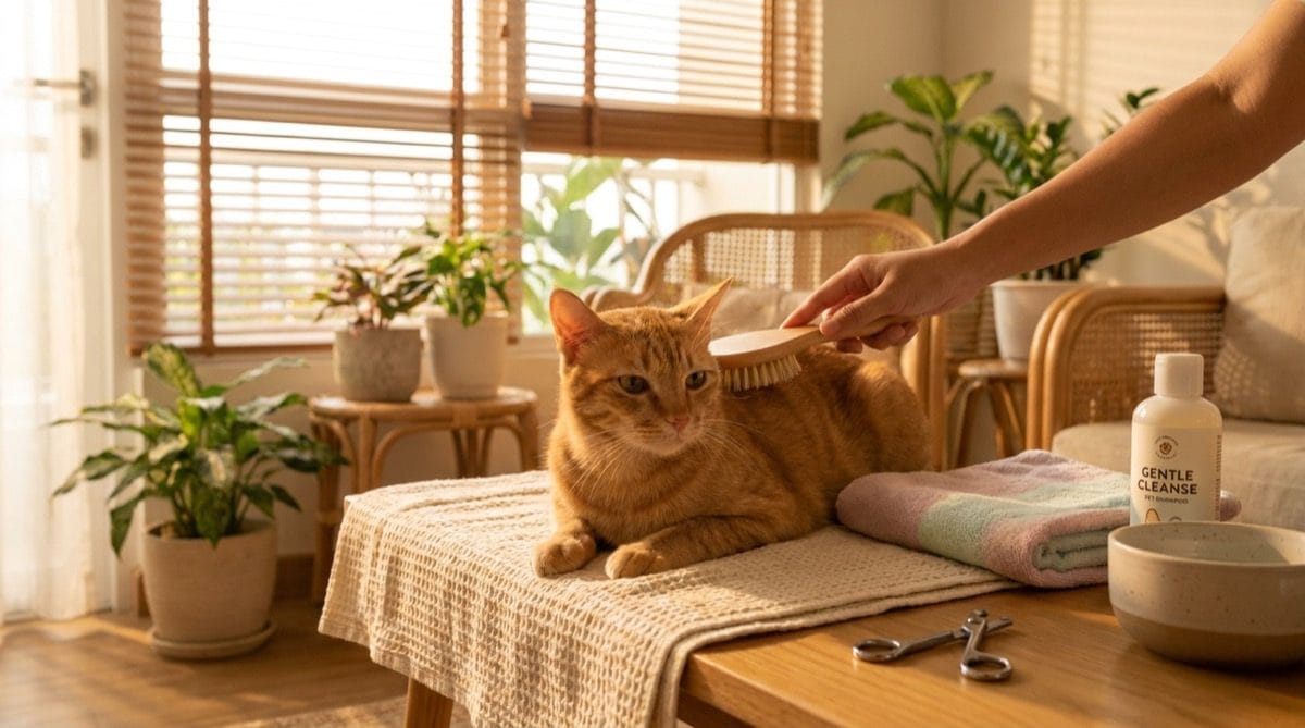 Cara Mengurangi Bulu Rontok Kucing Indoor.