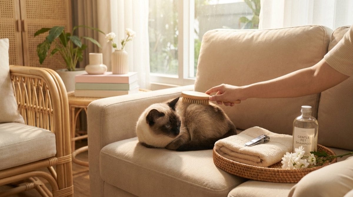 Cara Mandi Kucing di Rumah Tanpa Stres.