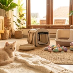 Adaptasi Kitten di Rumah Baru.