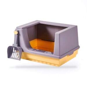 Semi-Closed Cat Litter Box