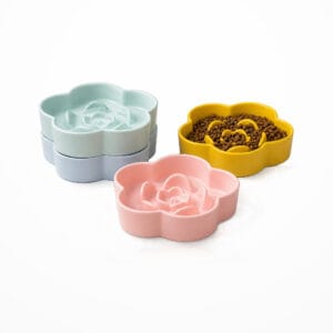 Flower Ceramic Pet Bowl