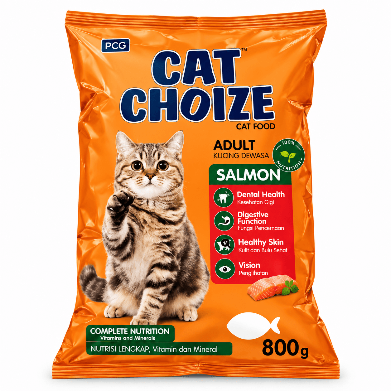 6de8f537-f57e-4581-9e49-9e3826c7439a Cat Choize Dry Cat Food Adult Salmon Flavour 800 g
