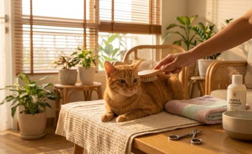 Cara Mengurangi Bulu Rontok Kucing Indoor.