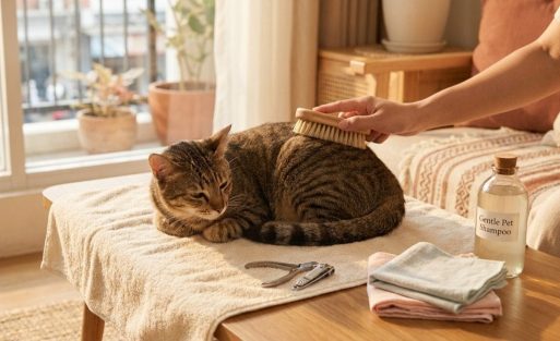Membersihkan Telinga Kucing dengan Aman.