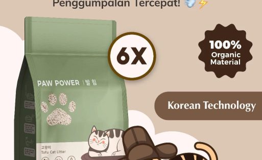 [BUNDLE] PAW POWER Tofu Cat Litter 7L - Pasir Kucing 6 pack