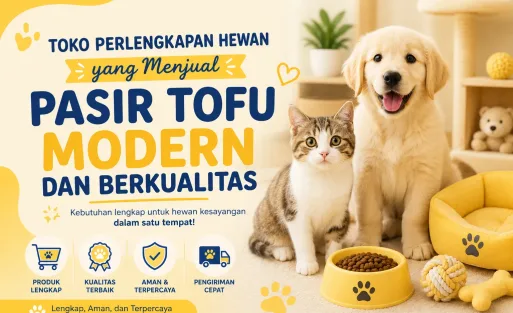 toko perlengkapan hewan yang menjual pasr tofu modern